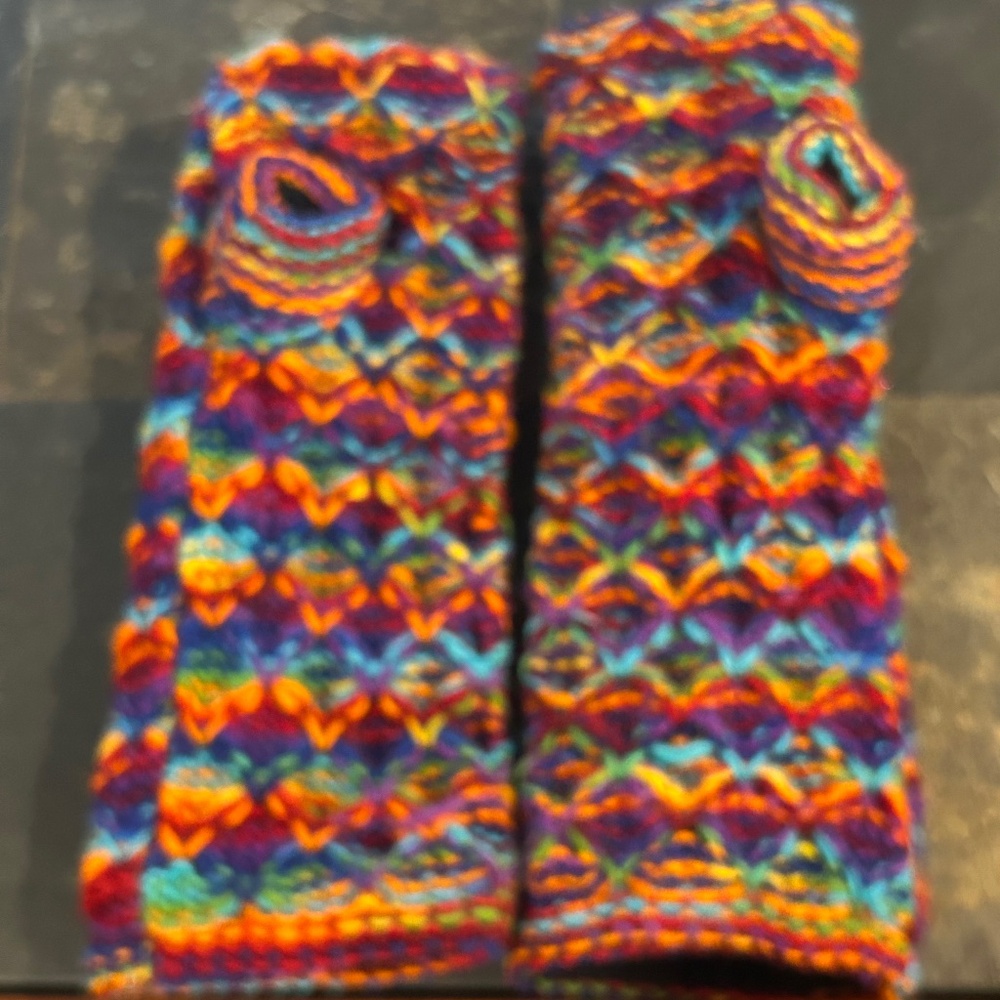 Handwoven Hand knit 100% Wool Hand Warmers